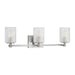 Generation Lighting - GLV1043EN/BS - Three Light Wall / Bath - Lando - Brushed Steel