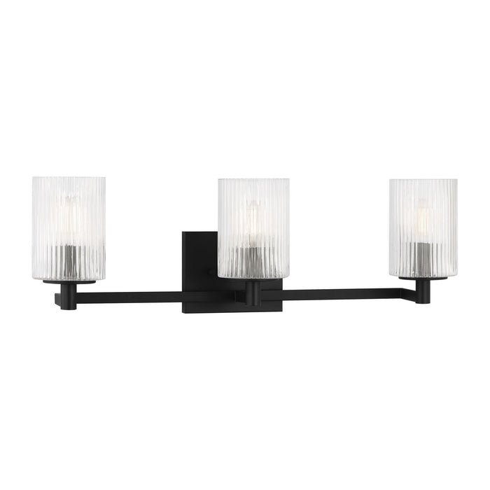 Generation Lighting - GLV1043EN/MBK - Three Light Wall / Bath - Lando - Midnight Black