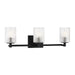Generation Lighting - GLV1043EN/MBK - Three Light Wall / Bath - Lando - Midnight Black