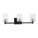 Generation Lighting - GLV1043EN/MBK - Three Light Wall / Bath - Lando - Midnight Black