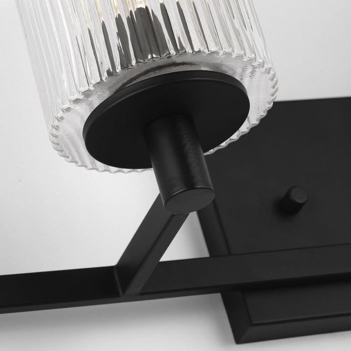 Generation Lighting - GLV1044EN/MBK - Four Light Wall / Bath - Lando - Midnight Black