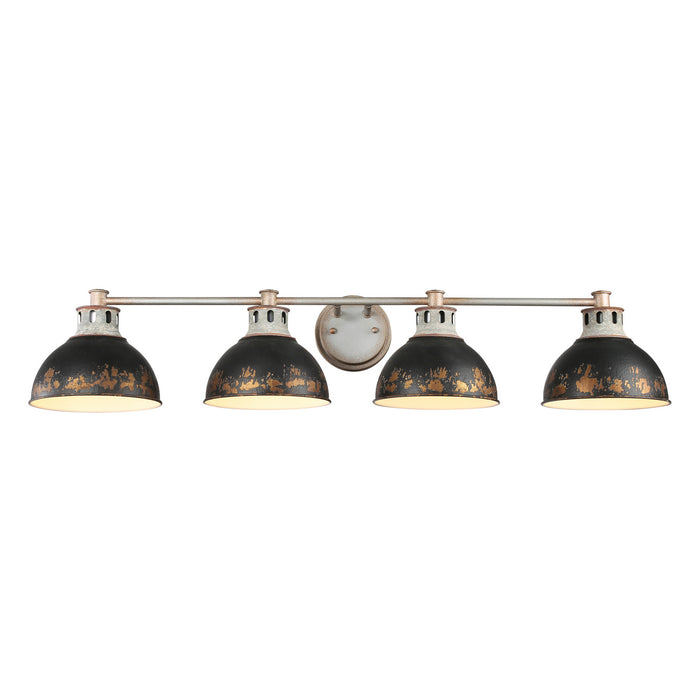 Golden - 0865-BA4 AGV-ABI - Four Light Bath Vanity - Kinsley - Aged Galvanized Steel