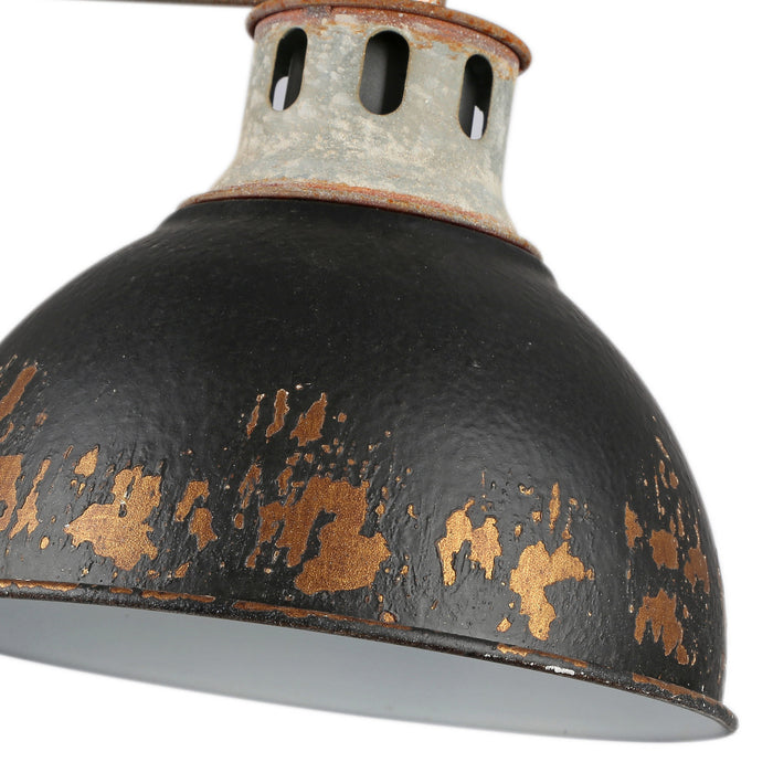 Golden - 0865-BA4 AGV-ABI - Four Light Bath Vanity - Kinsley - Aged Galvanized Steel