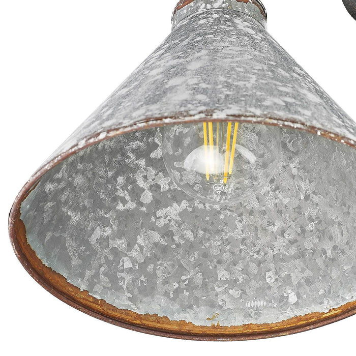 Golden - 0877-1W ABI-GV - One Light Wall Sconce - Jasper - Antique Black Iron