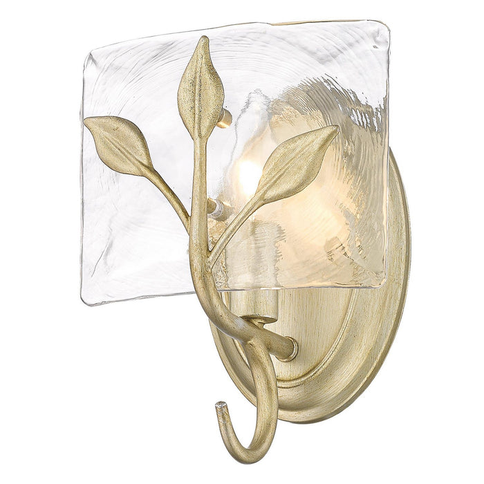 Golden - 3160-1W WG-HWG - One Light Wall Sconce - Calla - White Gold