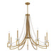 Savoy House - 1-8805-9-322 - Nine Light Chandelier - Helen - Warm Brass