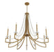 Savoy House - 1-8805-9-322 - Nine Light Chandelier - Helen - Warm Brass