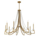 Savoy House - 1-8805-9-322 - Nine Light Chandelier - Helen - Warm Brass