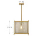 Savoy House - 7-3801-1-322 - One Light Pendant - Jacobs - Warm Brass