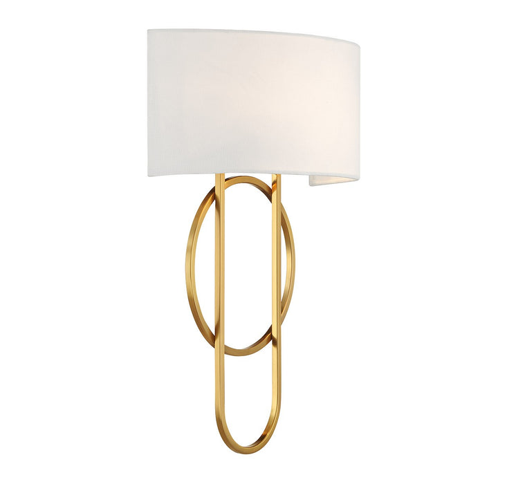 Savoy House - 9-4800-2-322 - Two Light Wall Sconce - Tempe - Warm Brass