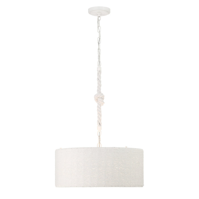 Minka-Lavery - 1804-44B - Three Light Pendant - Lodelle - Sand White