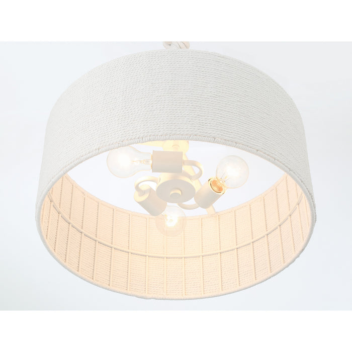 Minka-Lavery - 1804-44B - Three Light Pendant - Lodelle - Sand White