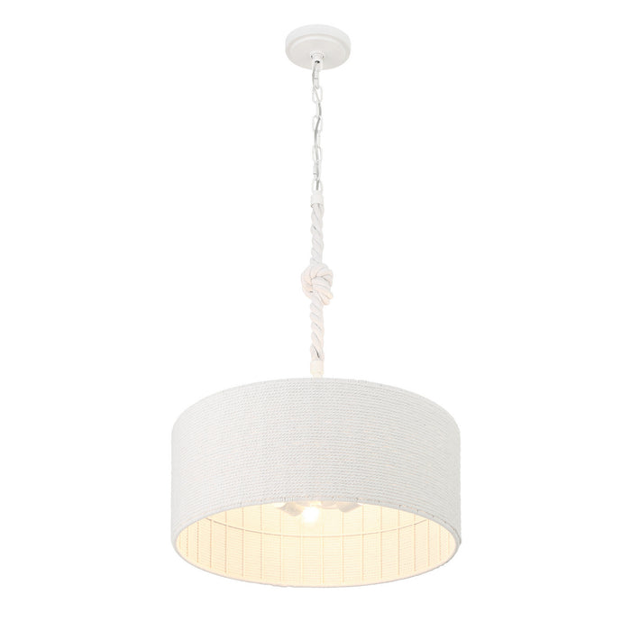 Minka-Lavery - 1804-44B - Three Light Pendant - Lodelle - Sand White