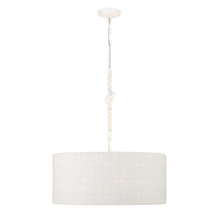Minka-Lavery - 1805-44B - Four Light Pendant - Lodelle - Matte White