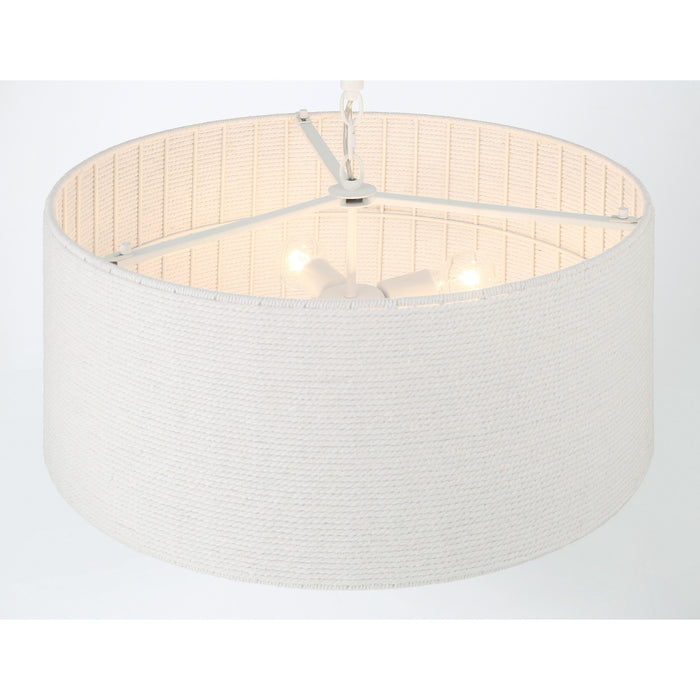 Minka-Lavery - 1805-44B - Four Light Pendant - Lodelle - Matte White