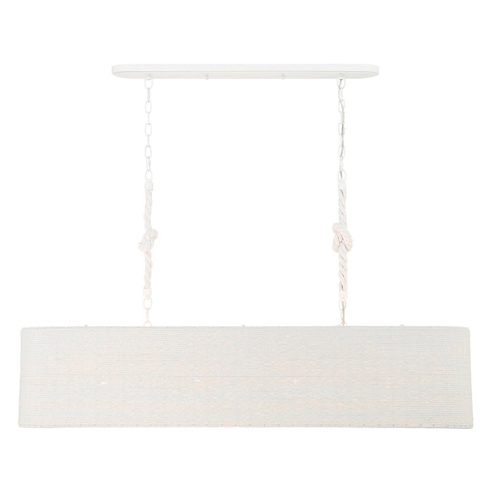Minka-Lavery - 1806-44B - Four Light Island Chandelier - Lodelle - Matte White