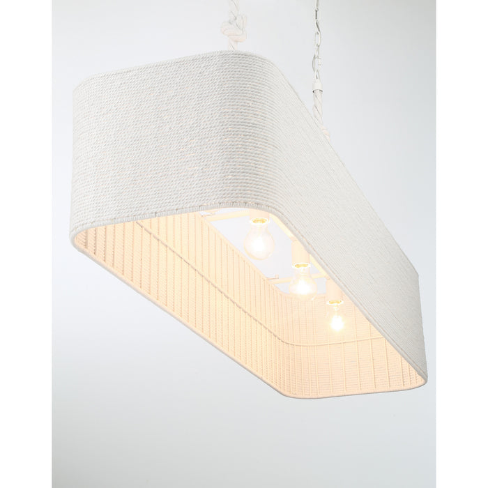 Minka-Lavery - 1806-44B - Four Light Island Chandelier - Lodelle - Matte White