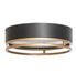 Meyda Tiffany - 235253 - LED Flushmount - Cilindro - Matte Black & Gold Metallic