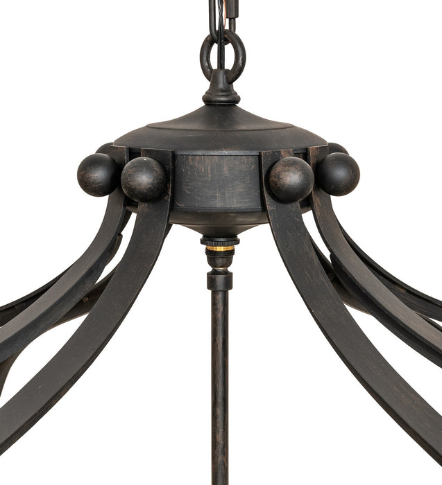 Meyda Tiffany - 270941 - 12 Light Pendant - Citadel - Blackened Steel