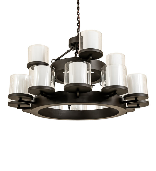 Meyda Tiffany - 272958 - 16 Light Chandelier - Noziroh Ring - Oil Rubbed Bronze