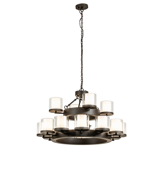 Meyda Tiffany - 272958 - 16 Light Chandelier - Noziroh Ring - Oil Rubbed Bronze