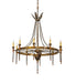 Meyda Tiffany - 273134 - Ten Light Chandelier - Amaury - Lt Burnished Transparent Gold