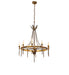 Meyda Tiffany - 273134 - Ten Light Chandelier - Amaury - Lt Burnished Transparent Gold