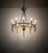 Meyda Tiffany - 273134 - Ten Light Chandelier - Amaury - Lt Burnished Transparent Gold