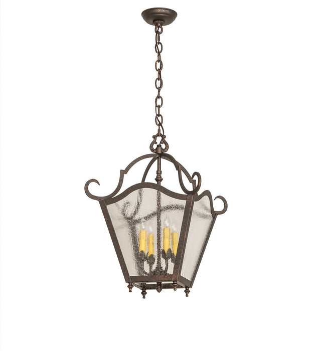 Meyda Tiffany - 273238 - Four Light Pendant - Terena - Gilded Tobacco