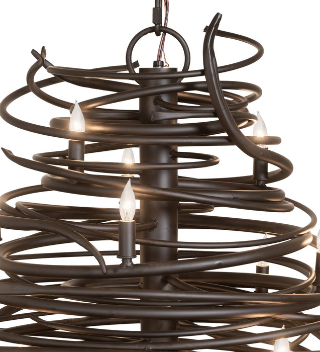 Meyda Tiffany - 273436 - 20 Light Chandelier - Cyclone - Oil Rubbed Bronze