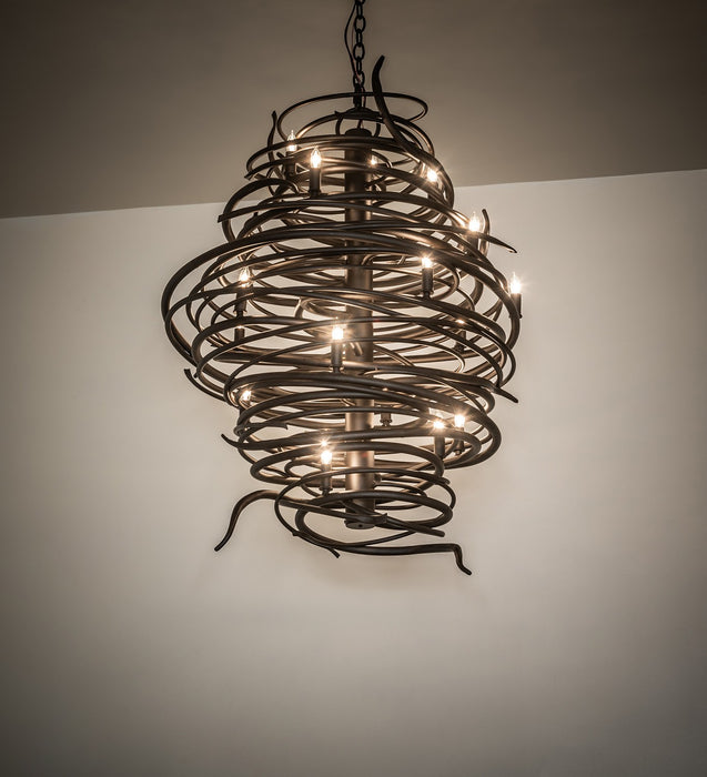 Meyda Tiffany - 273436 - 20 Light Chandelier - Cyclone - Oil Rubbed Bronze