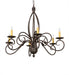 Meyda Tiffany - 273531 - Six Light Chandelier - Squire - Gilded Tobacco