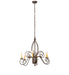 Meyda Tiffany - 273533 - Six Light Chandelier - Squire - Gilded Tobacco