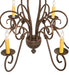 Meyda Tiffany - 273533 - Six Light Chandelier - Squire - Gilded Tobacco