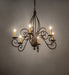 Meyda Tiffany - 273533 - Six Light Chandelier - Squire - Gilded Tobacco