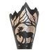 Meyda Tiffany - 274655 - One Light Wall Sconce - Moose At Dawn - Solar Black