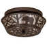 Meyda Tiffany - 274849 - Two Light Flushmount - Bear On The Loose - Cafe Noir