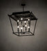 Meyda Tiffany - 275798 - Eight Light Pendant - Bastille - Solar Black