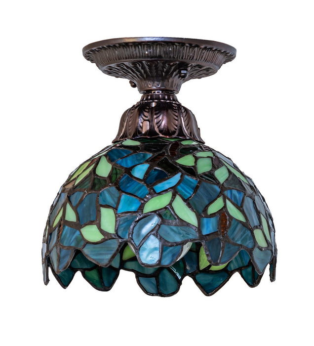 Meyda Tiffany - 276081 - One Light Flushmount - Nightfall Wisteria