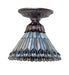 Meyda Tiffany - 276084 - One Light Flushmount - Tiffany Jeweled Peacock