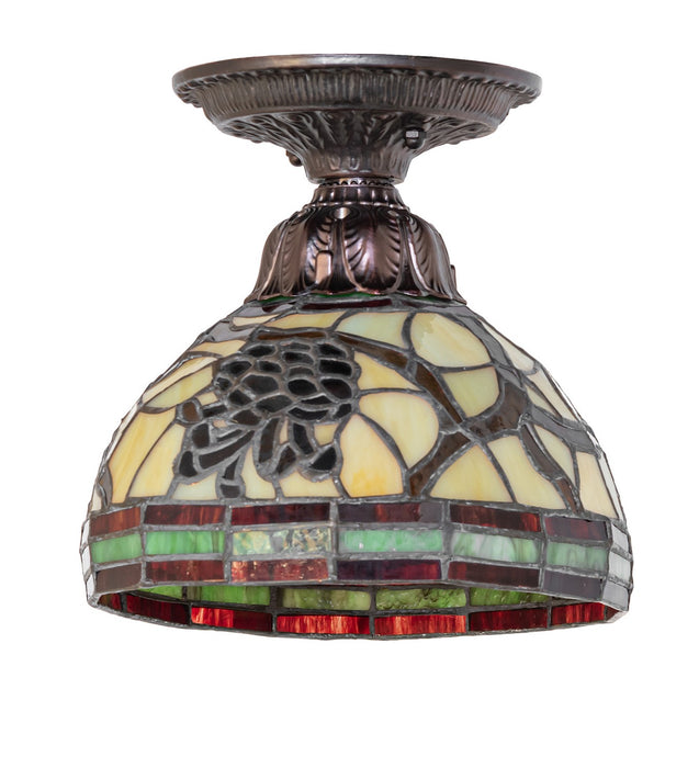 Meyda Tiffany - 276091 - One Light Flushmount - Pinecone