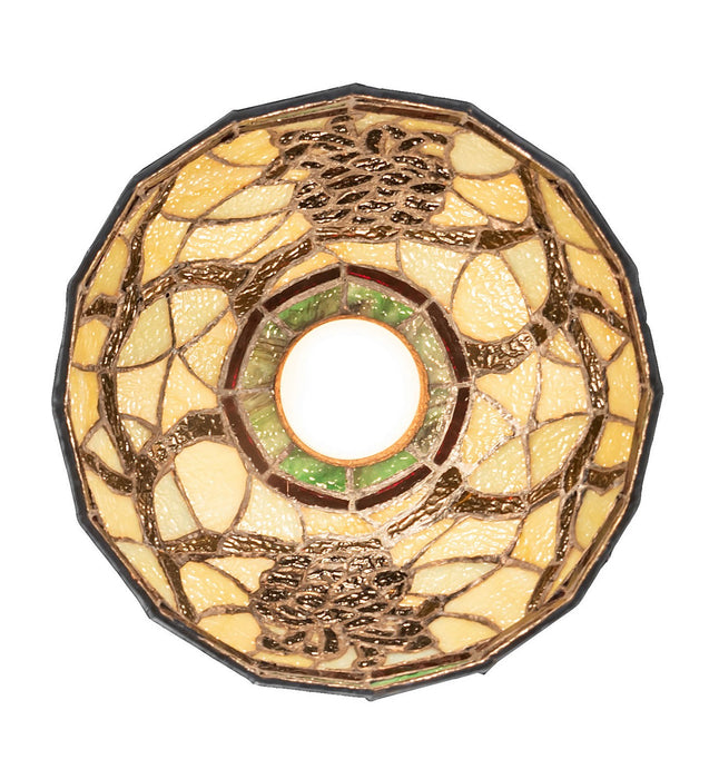 Meyda Tiffany - 276091 - One Light Flushmount - Pinecone