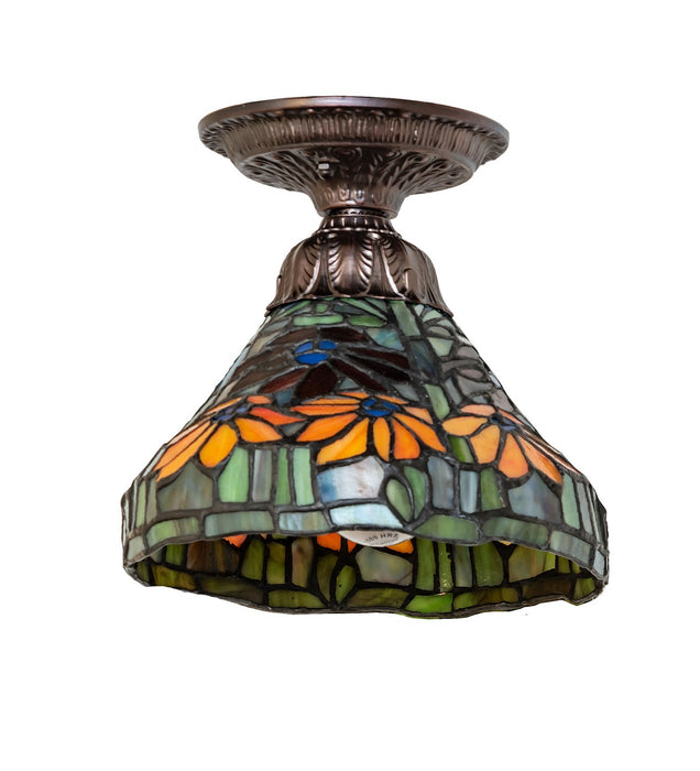 Meyda Tiffany - 276101 - One Light Flushmount - Poinsettia