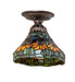 Meyda Tiffany - 276101 - One Light Flushmount - Poinsettia