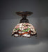 Meyda Tiffany - 276104 - One Light Flushmount - Roseborder