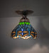 Meyda Tiffany - 276106 - One Light Flushmount - Tiffany Hanginghead Dragonfly