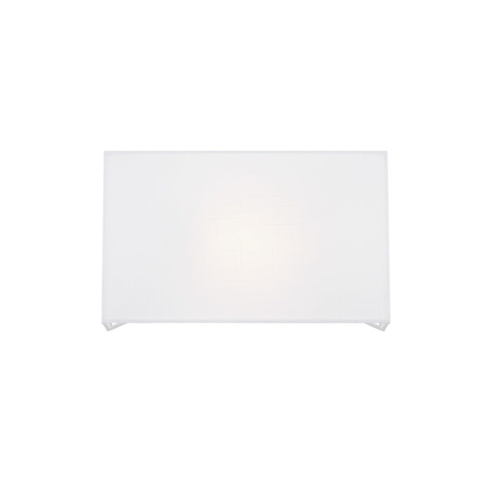 Justice Designs - FAB-5655-WHTE - One Light Wall Sconce - Textile