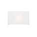 Justice Designs - FAB-5655-WHTE - One Light Wall Sconce - Textile