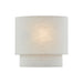 Justice Designs - FAB-5770-CREM - One Light Wall Sconce - Textile