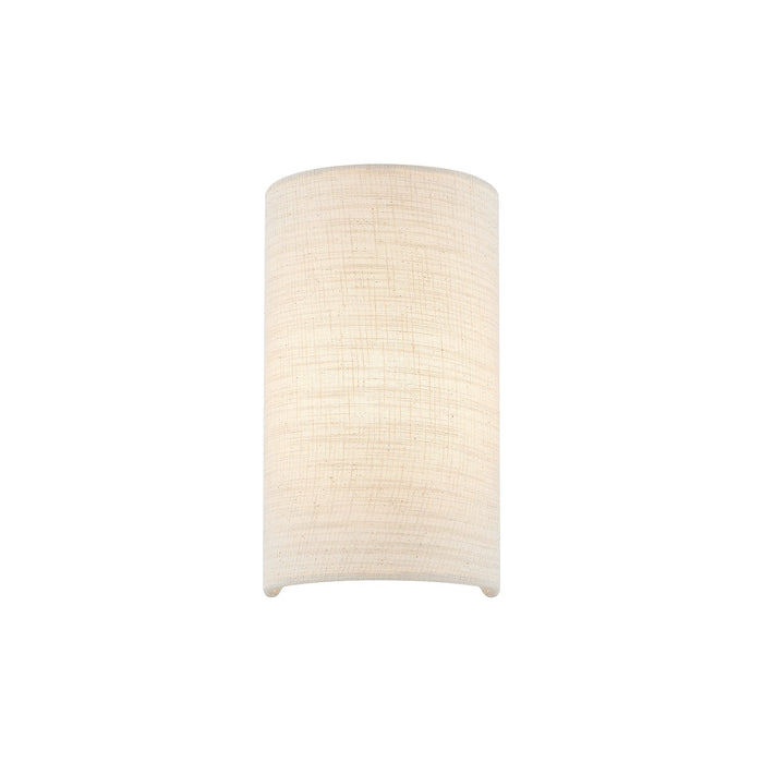 Justice Designs - FAB-5945-CREM - One Light Wall Sconce - Textile